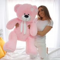 Плюшевый медведь Артур 130 см (розовый...